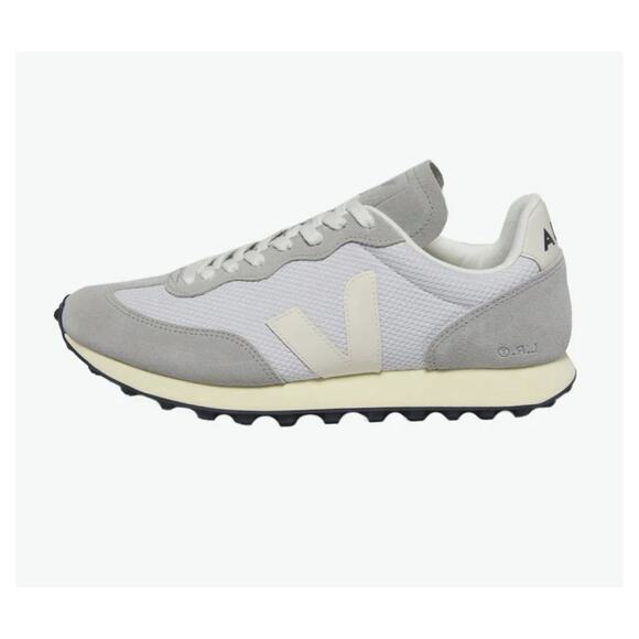 Veja Rio Branco Sneakers Unisex Lgt Grey Pierre Lace Up Casual Shoes M10 W11.5 - Picture 2 of 8